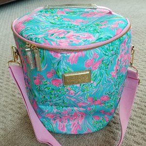 Lilly Pulitzer Printed Beach Insulated Soft Cooler Bag Tote, EUC!
